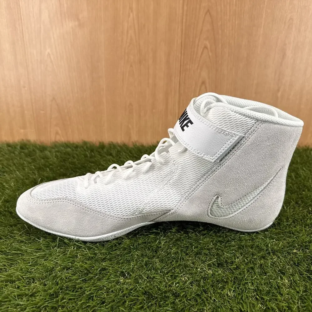 Nike Speedsweep VIII White Black Wrestling Shoes HF9132-100 Men's Size 13